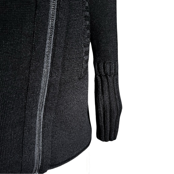 Pre-owned, black Athleta Chill Factor Wool Blend Sweater Coat - XS - Picture 10 of 16